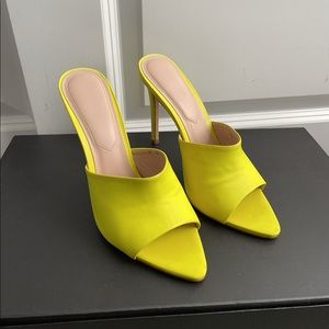 Aldo Yellow Heels